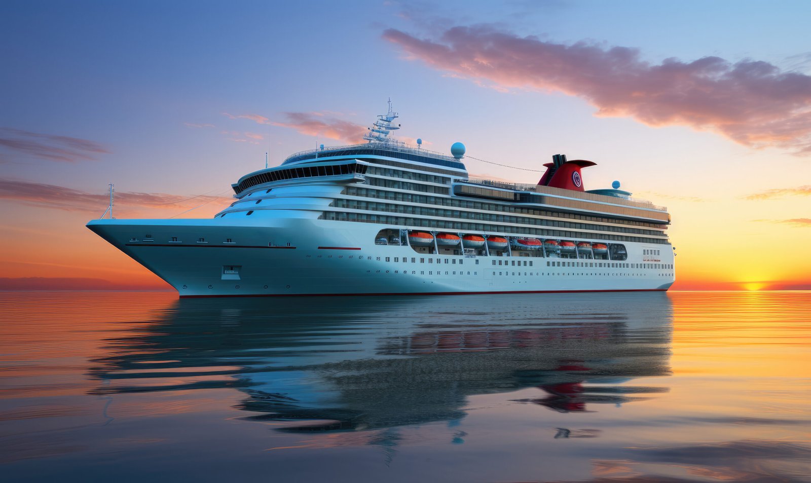 a large cruise ship in the pacific ocean